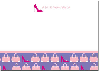 Note Cards by iDesign - Purse and Shoes (Camp) Note Cards by iDesign - Purse and Shoes (Camp)